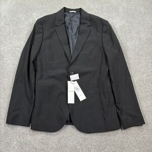 Calvin Klein Men's Slim Fit Black Blazer Jacket Medium Tailoring New NWT